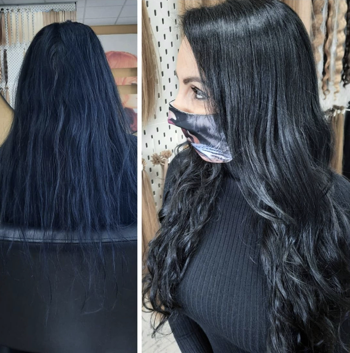 keratine wax hairextensions, indian hair